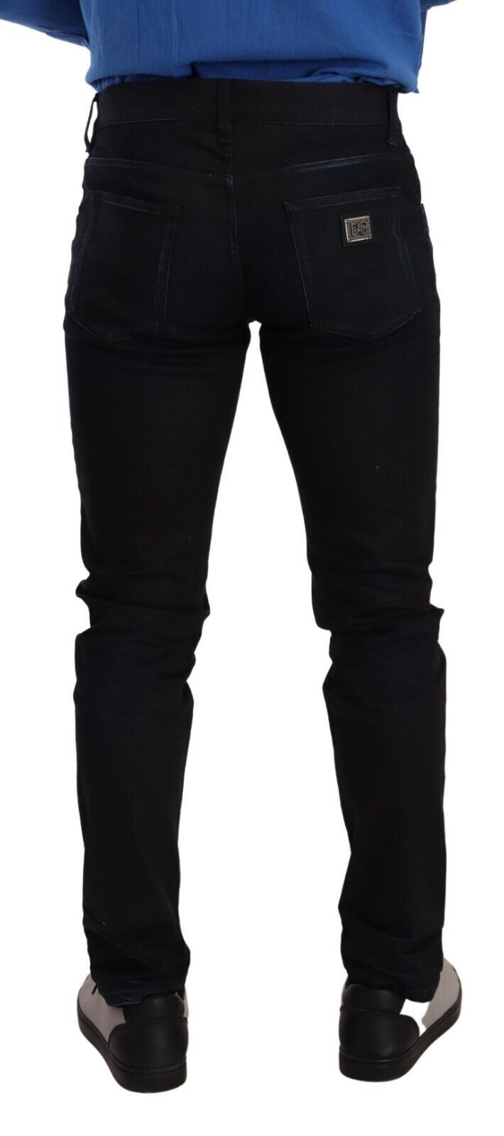 Dolce &amp; Gabbana Blue Cotton Stretch Skinny Denim Jeans