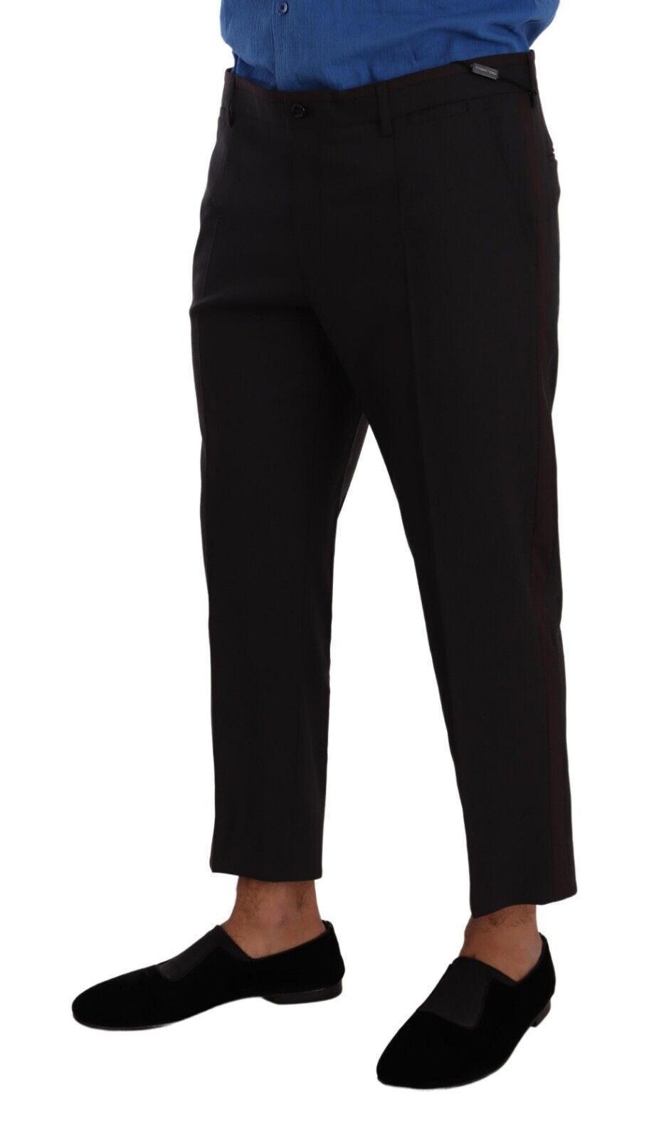 Dolce &amp; Gabbana Grey Bordeaux Wool Trouser Dress Pants