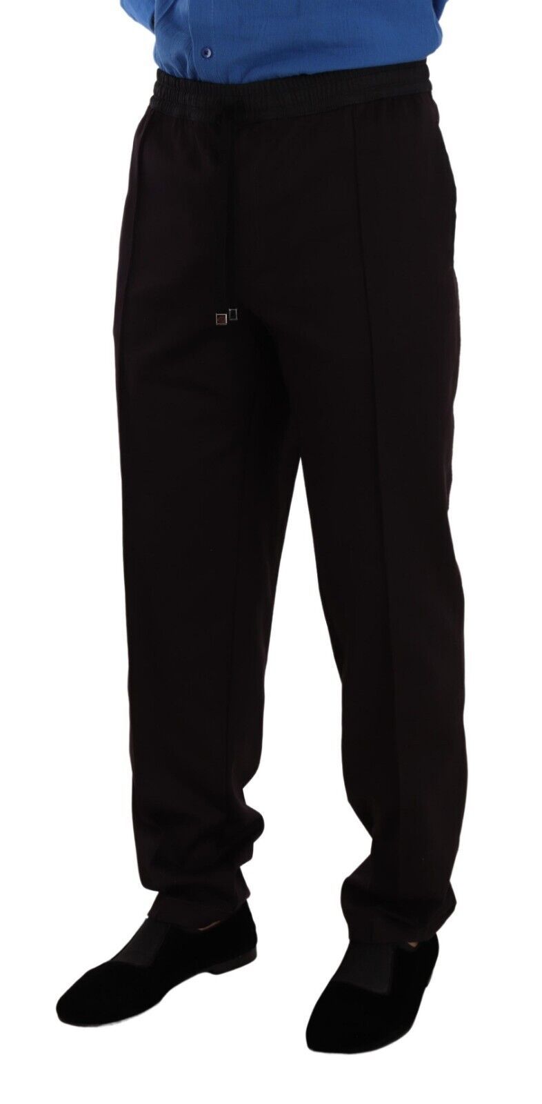 Dolce &amp; Gabbana Bordeaux Cotton Mens Skinny Trouser Pants