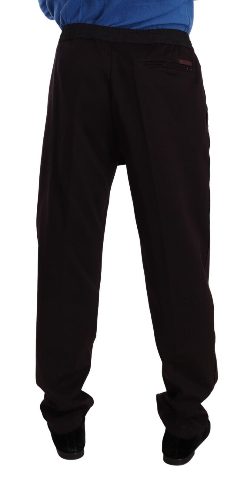 Dolce &amp; Gabbana Bordeaux Cotton Mens Skinny Trouser Pants