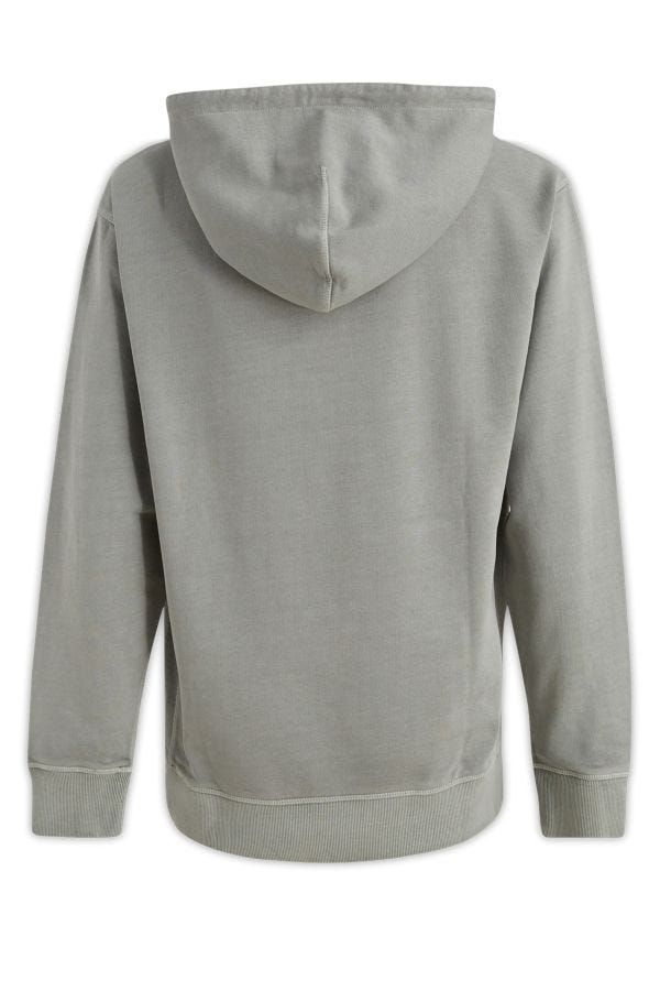 Hugo Boss Grey Cotton Mga Detalye ng Logo na Naka-hood na Sweatshirt