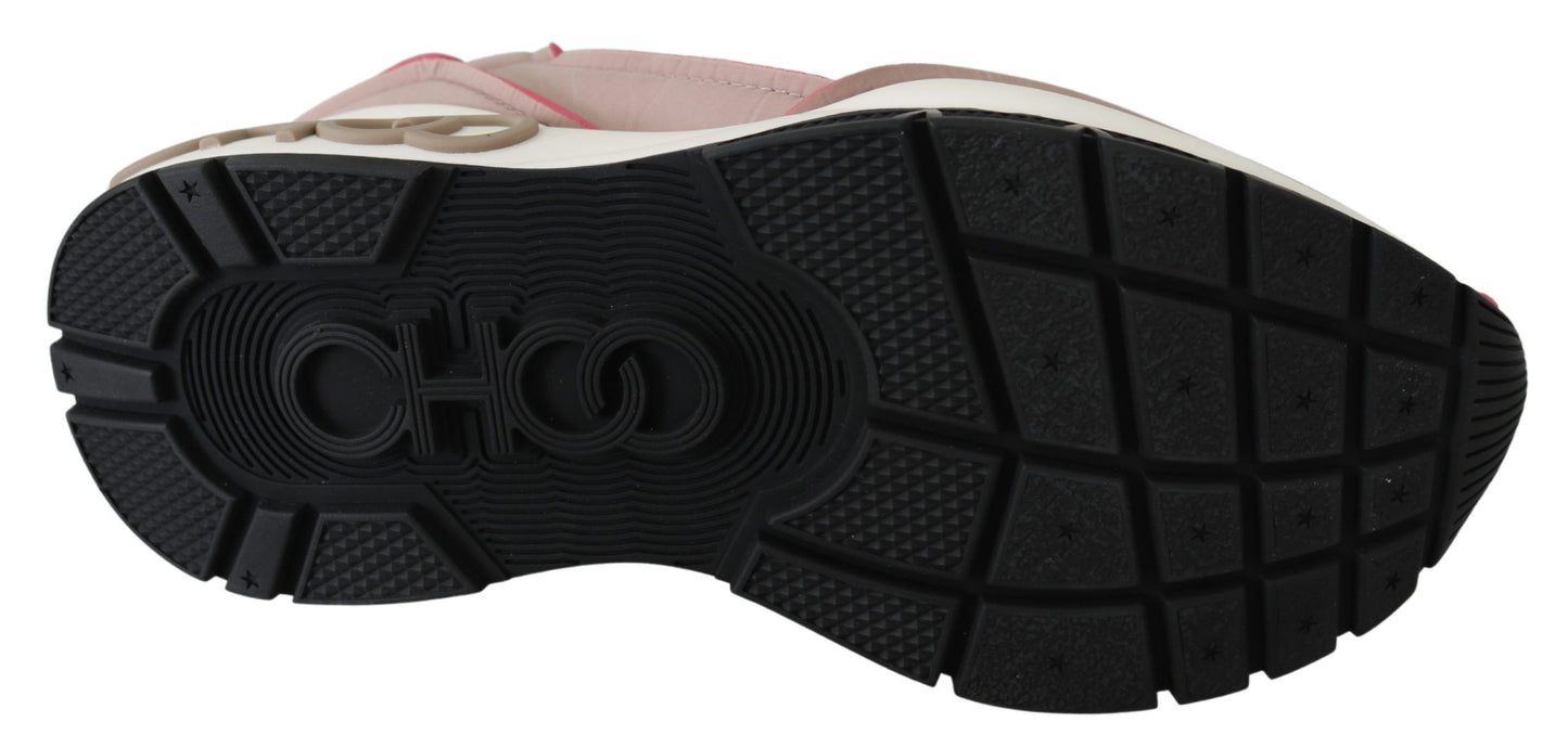 Jimmy Choo Ballet Pink und Red Raine Sneakers