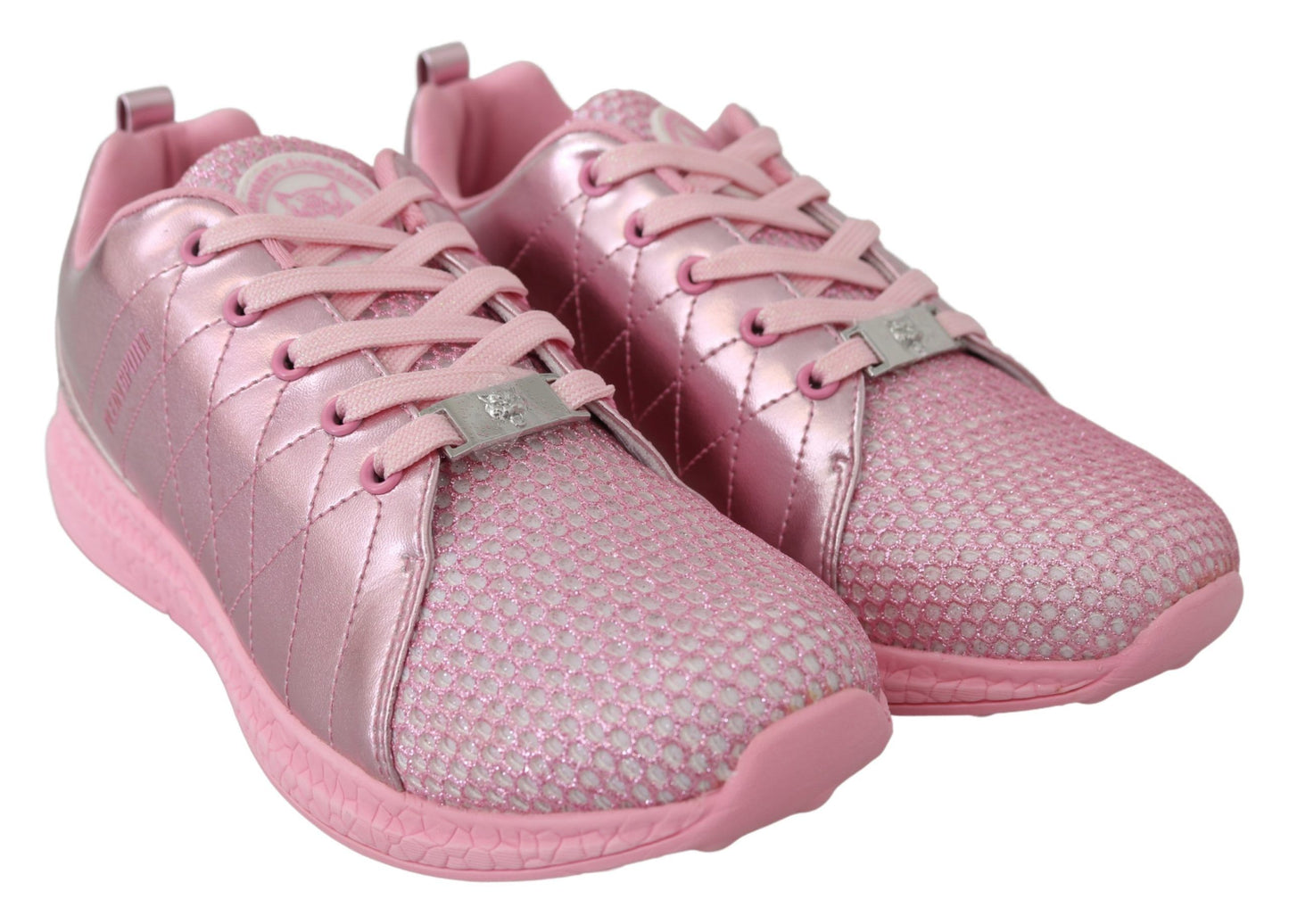 Plein Sport Pink Blush Polyester Runner Gisella Sneakers Schuhe