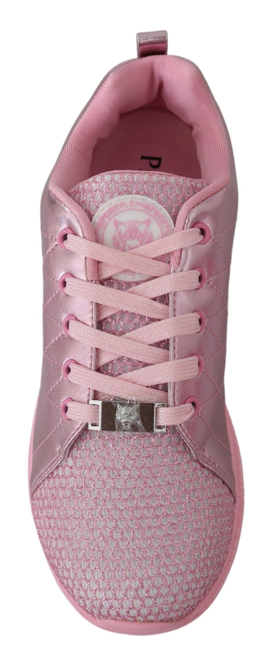 Plein Sport Pink Blush Polyester Runner Gisella Sneakers Schuhe