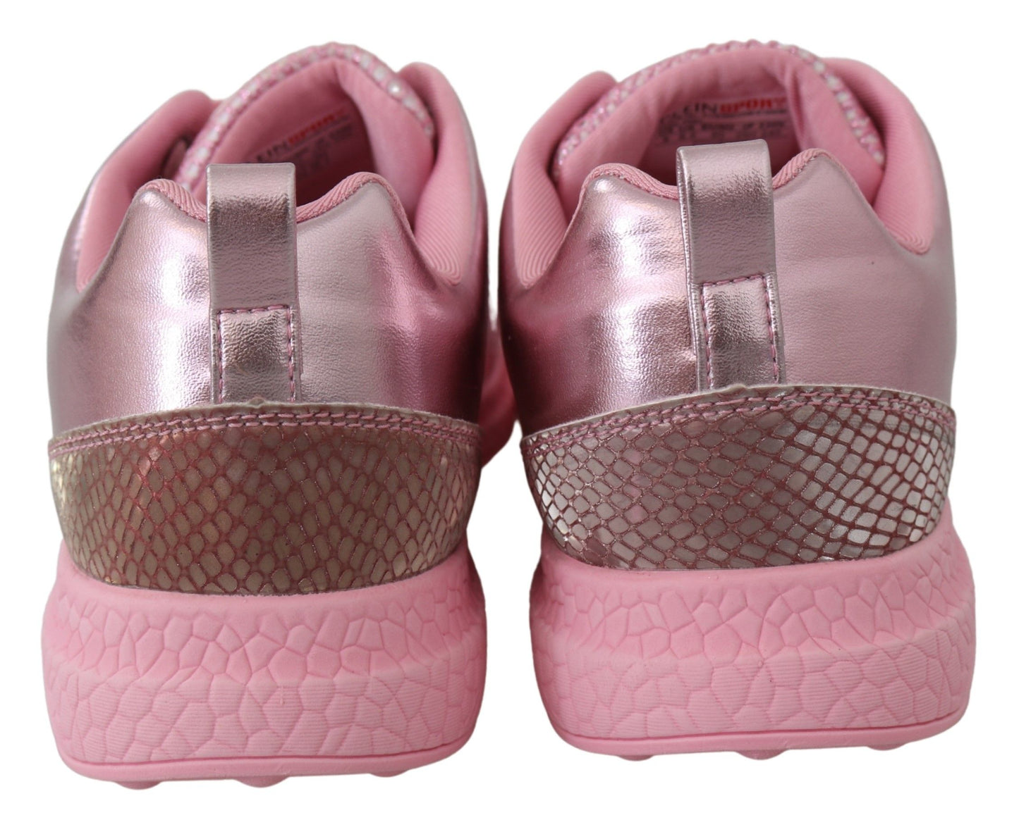 Plein Sport Pink Blush Polyester Runner Gisella Sneakers Schuhe