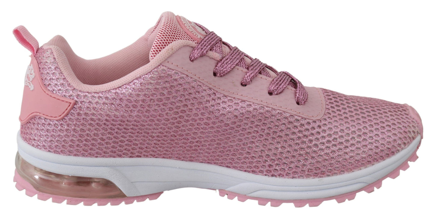 Plein Sport Pink Blush Polyester Gretel Sneakers Schuhe