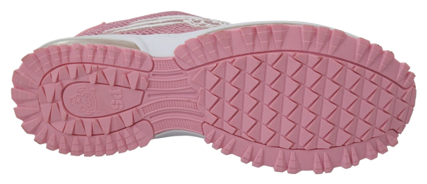 Plein Sport Pink Blush Polyester Gretel Sneakers Schuhe