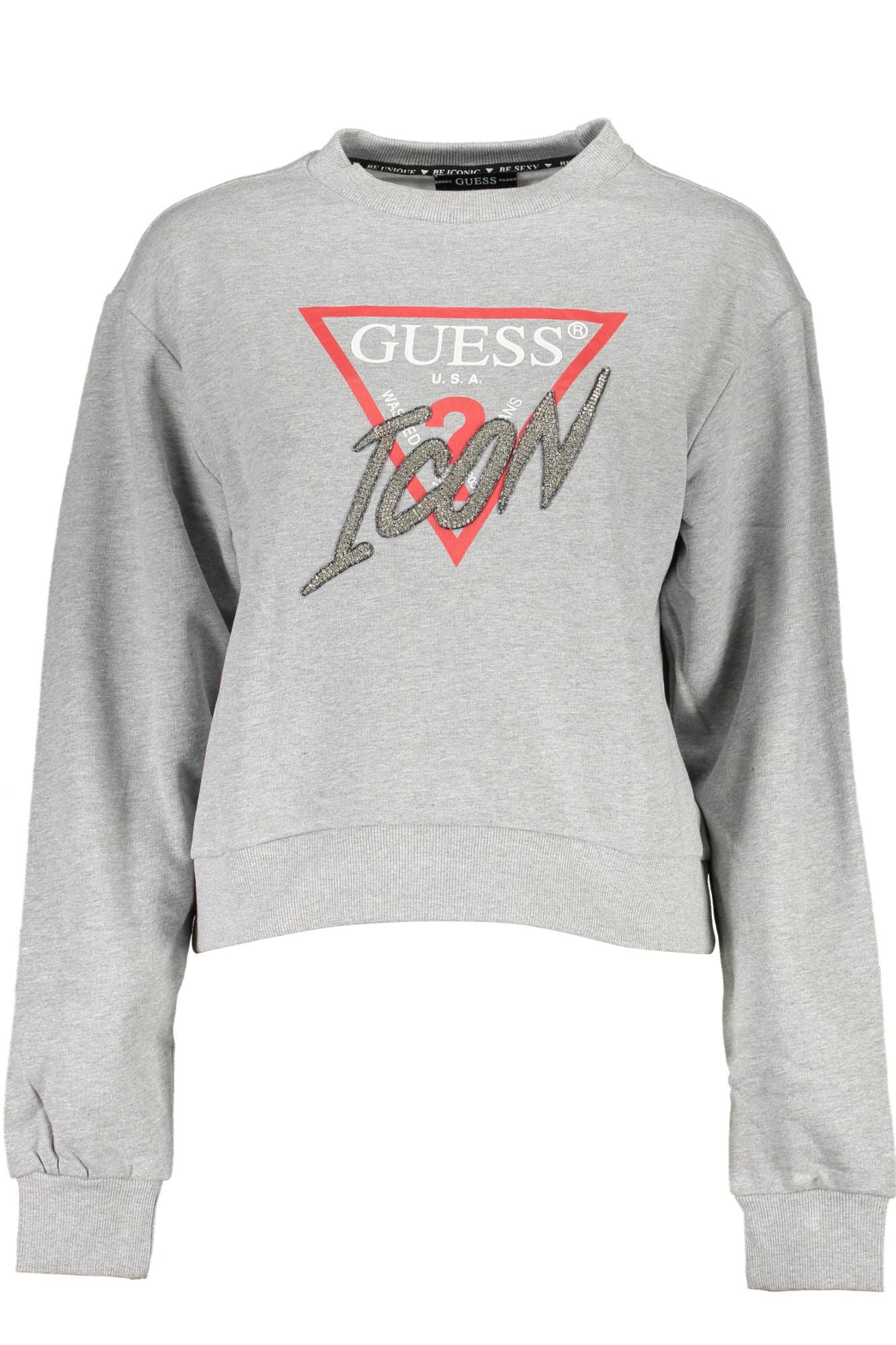 Guess Jeans Gray Cotton Women Sweater