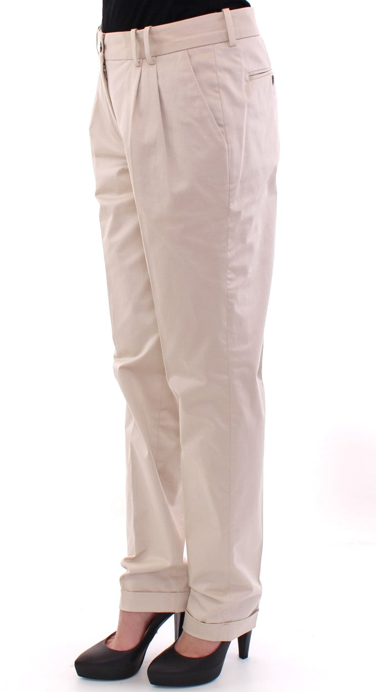 Dolce &amp; Gabbana Beige Cotton Chinos Pants