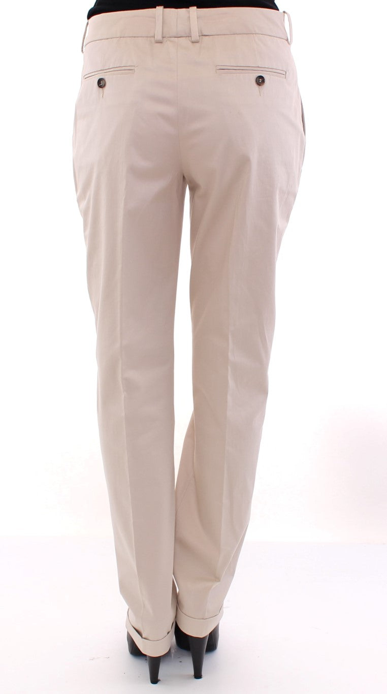 Dolce &amp; Gabbana Beige Cotton Chinos Pants