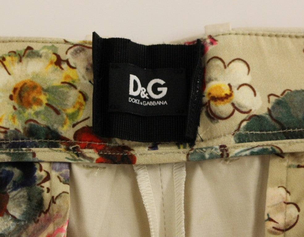 Dolce &amp; Gabbana Beige Cotton Chinos Pants