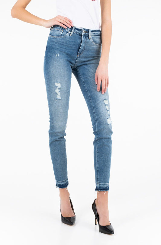 Tommy Hilfiger Blue Cotton Jeans at Pant