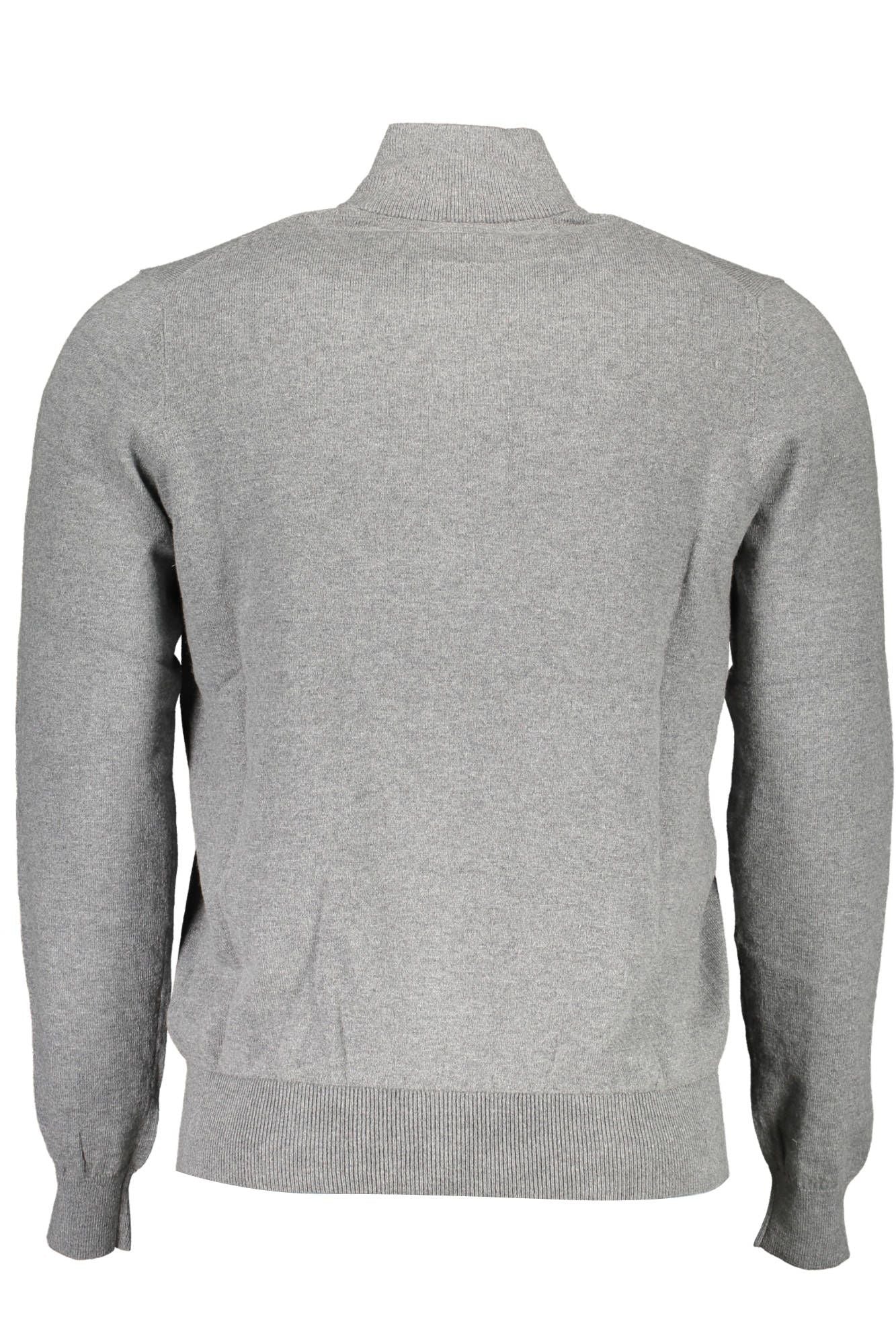 North Sails Gray Cotton Men Sweater