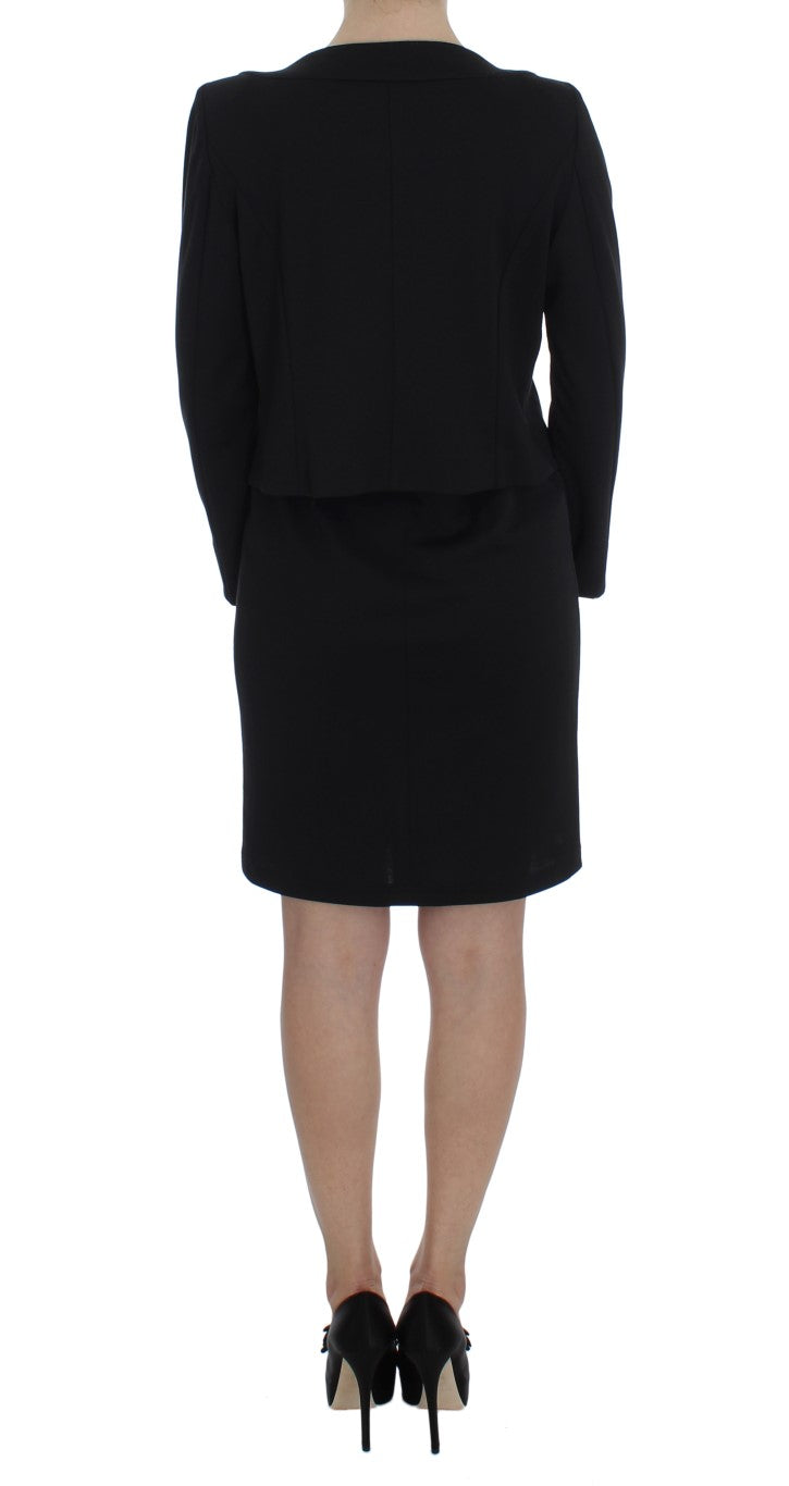 BENCIVENGA Black Stretch Sheath Dress at Sweater Set