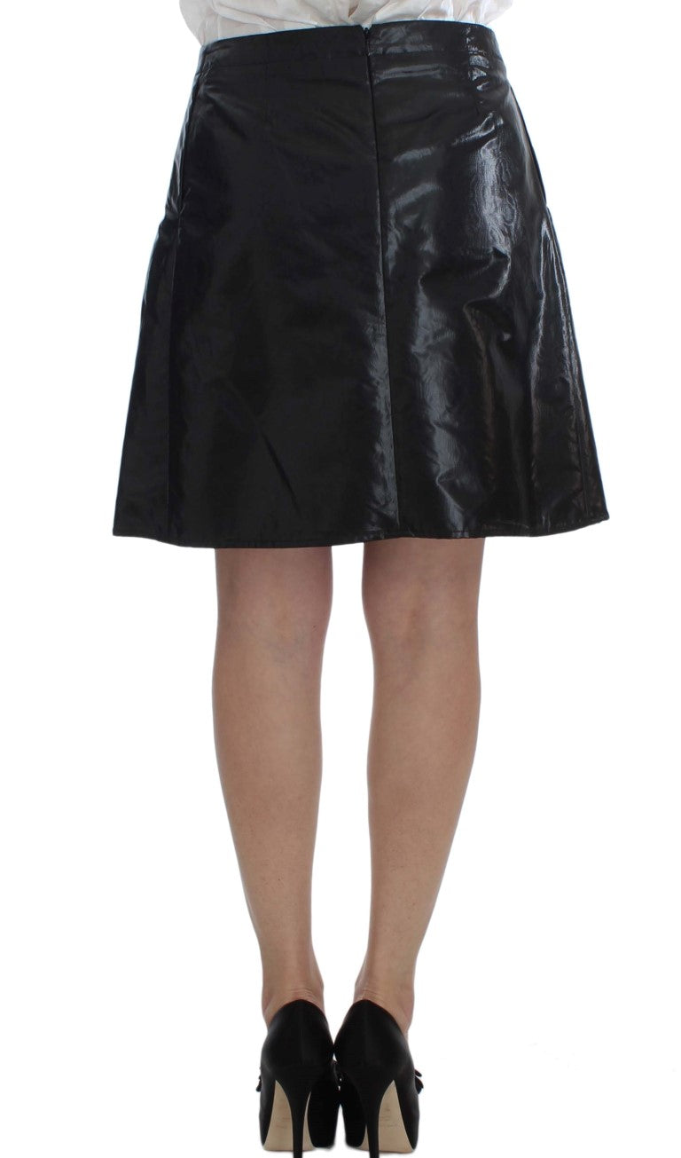 Exte Black Blue Two Piece Suit Skirt at Blazer