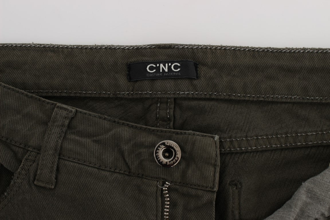 Grüne Slim-Fit-Jeans aus Baumwollmischung von Costume National