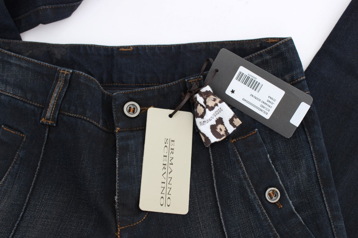 Ermanno Scervino Slim-Fit-Jeans aus blau gewaschener Baumwolle