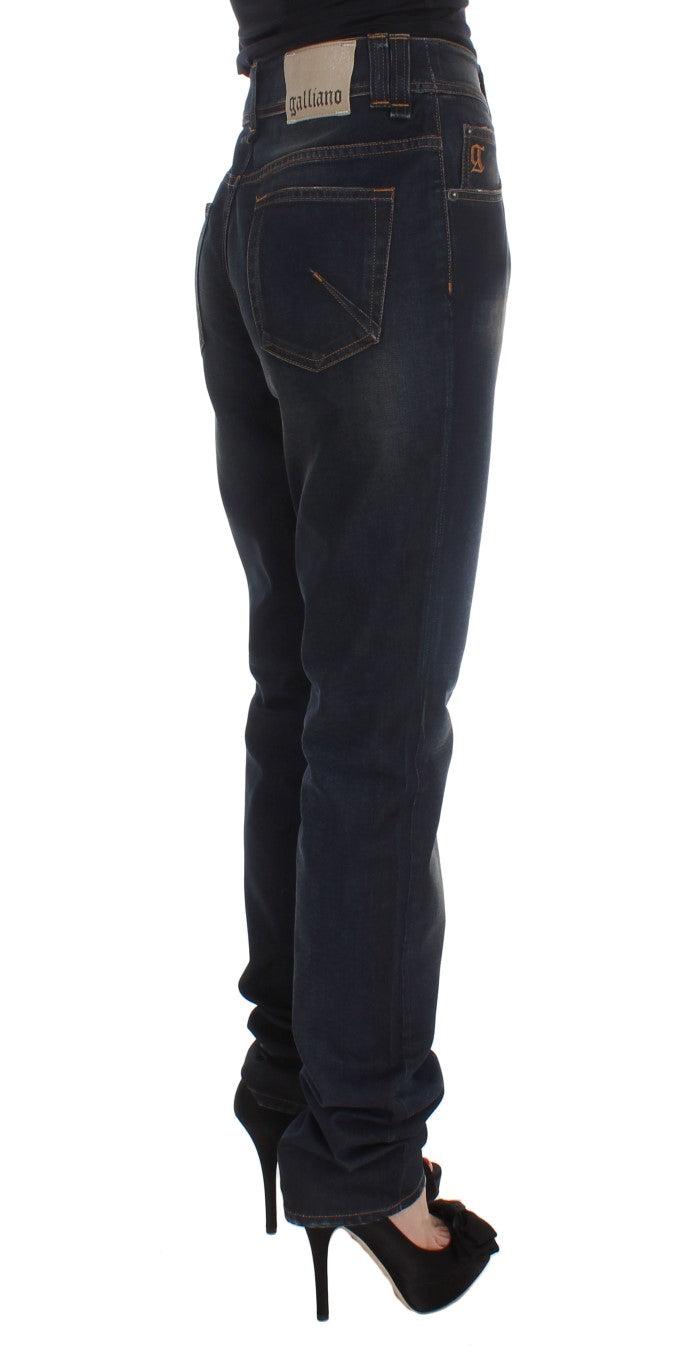 John Galliano Chic Boyfriend Fit Blue Jeans