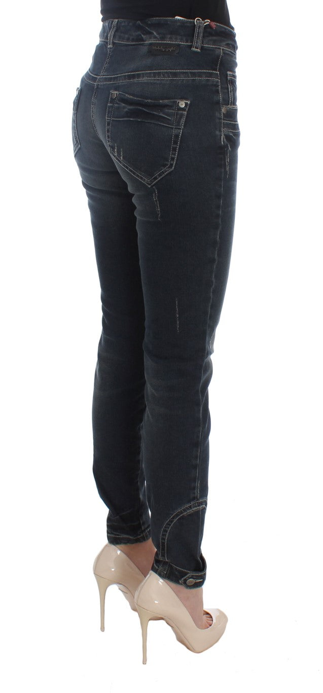 Blaue Slim-Fit-Jeans aus Baumwollmischung von Ermanno Scervino