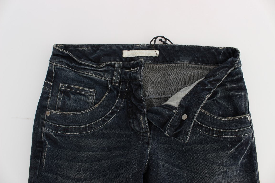 Blaue Slim-Fit-Jeans aus Baumwollmischung von Ermanno Scervino