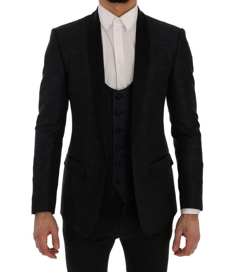 Dolce &amp; Gabbana Blue MARTINI Slim 2-teiliger Blazer