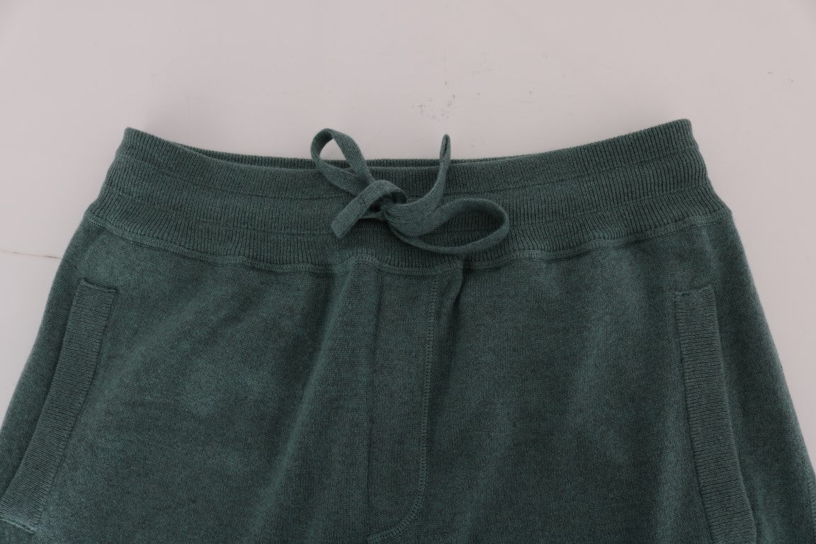 Dolce &amp; Gabbana Green Cashmere Training Pants