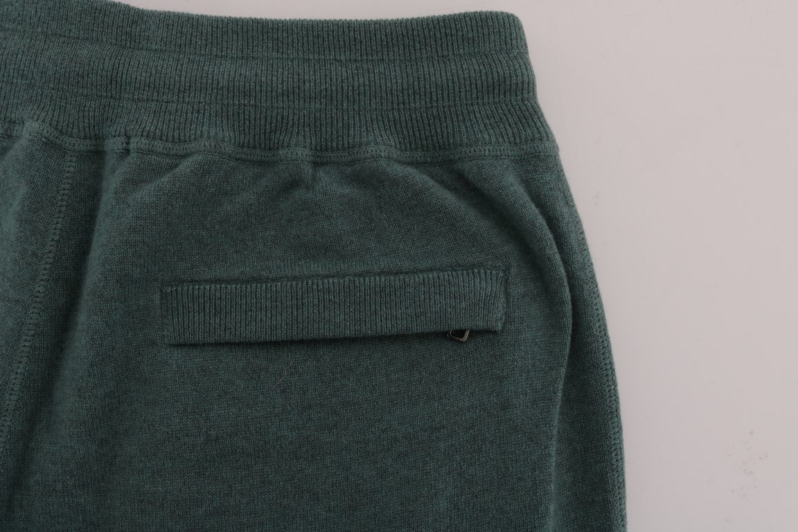 Dolce &amp; Gabbana Green Cashmere Training Pants