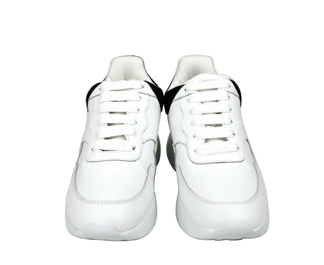 Alexander McQueen Alexander McQueen Damen-Sneaker aus weißem Leder und Wildleder