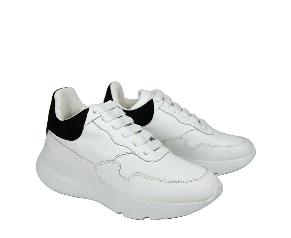 Alexander McQueen Alexander McQueen Damen-Sneaker aus weißem Leder und Wildleder