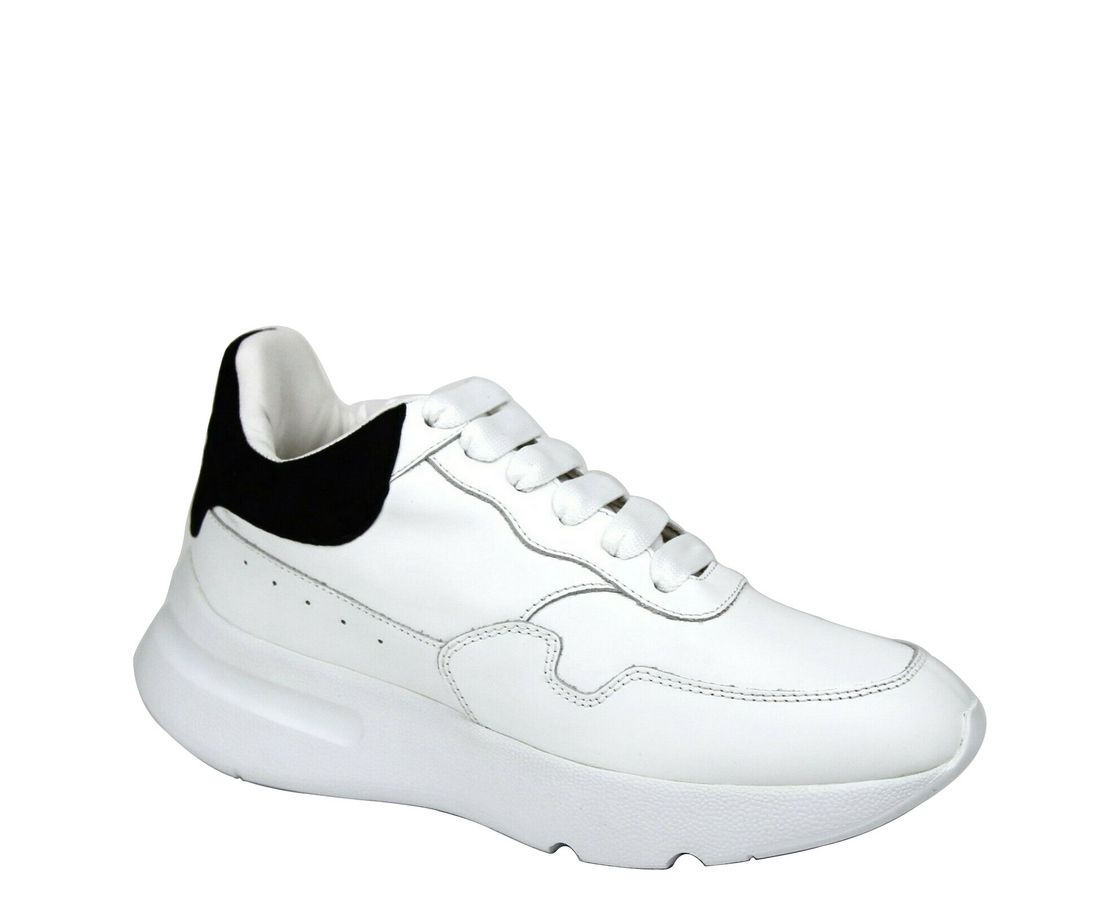 Alexander McQueen Alexander McQueen Damen-Sneaker aus weißem Leder und Wildleder