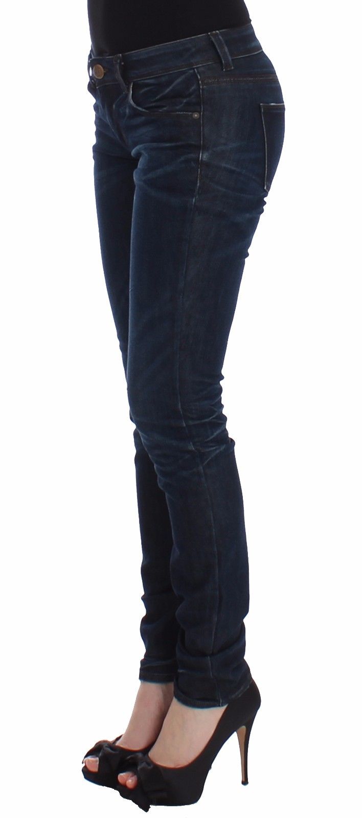 Ermanno Scervino Blue Slim Jeans Denim Hose Skinny Leg Stretch