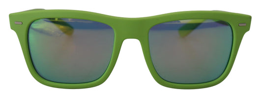 Dolce &amp; Gabbana Grüne Gummi-Vollrandbrille DG6095 Acid Sonnenbrille