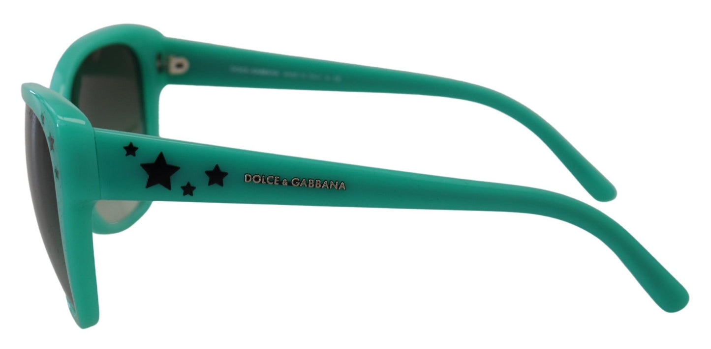 Dolce &amp; Gabbana Green Stars Acetat Square Shades DG4124 Sonnenbrille