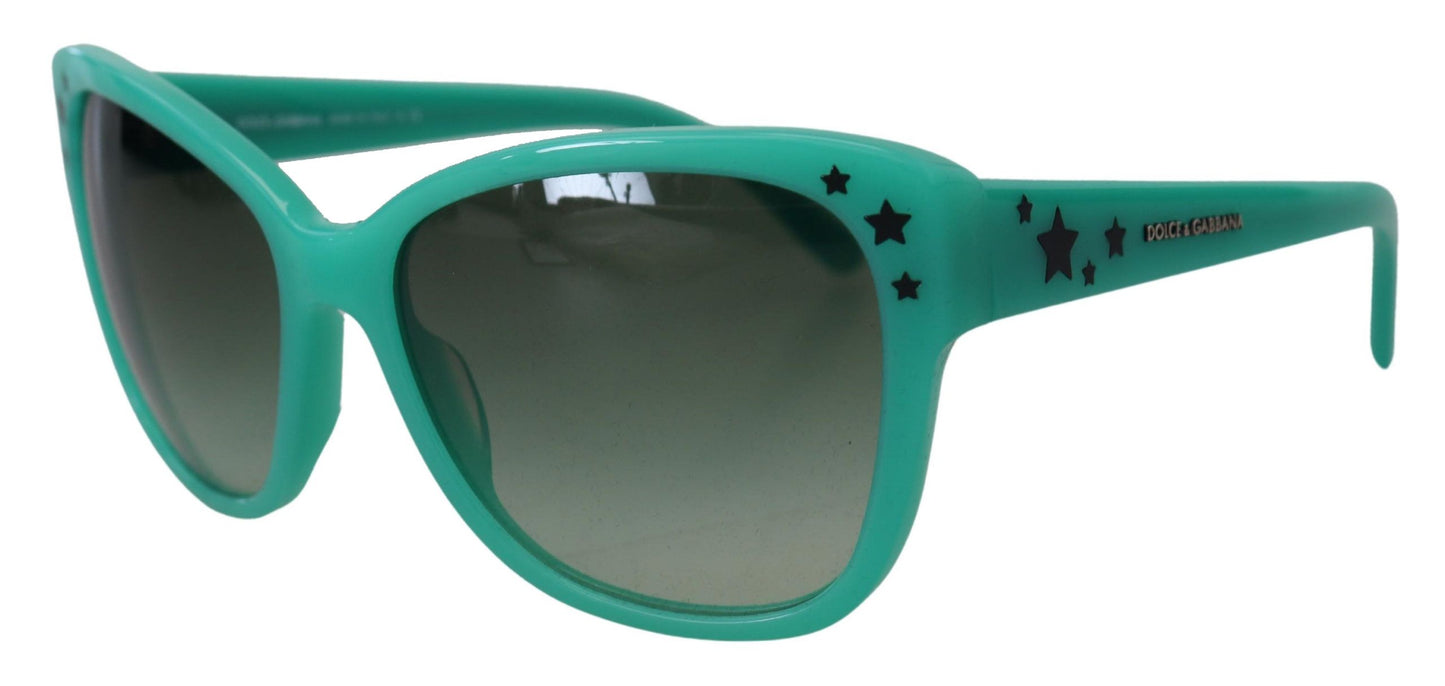 Dolce &amp; Gabbana Green Stars Acetat Square Shades DG4124 Sonnenbrille