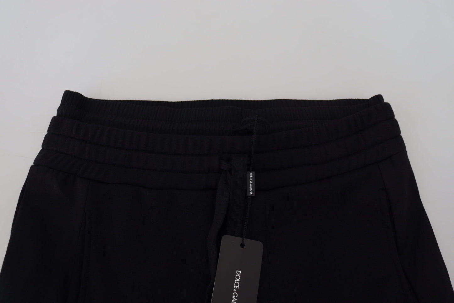 Schwarze Bermuda-Cargoshorts aus Baumwolle von Dolce &amp; Gabbana