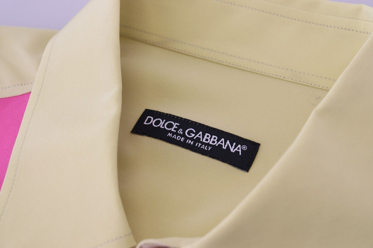 Dolce &amp; Gabbana Multicolor Patchwork Silk Button Down Shirt