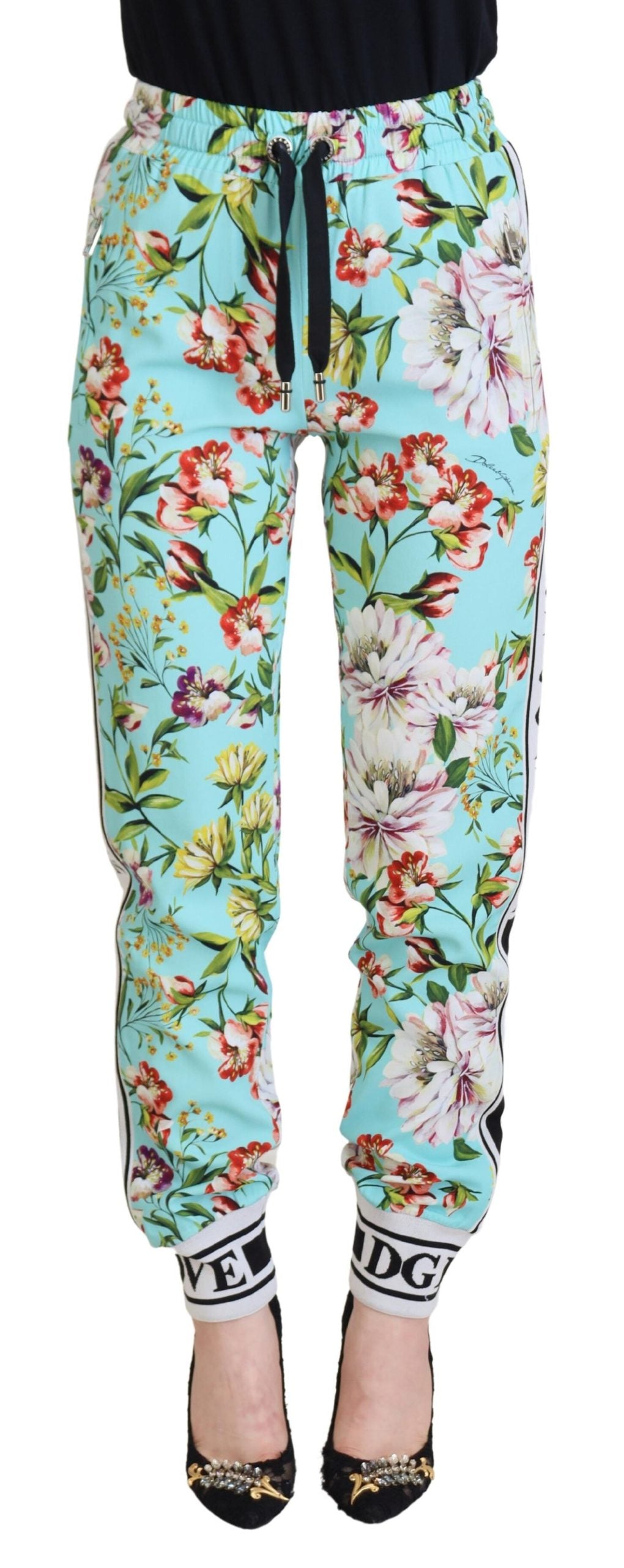 Mehrfarbige Jogginghose mit Blumenmuster von Dolce &amp; Gabbana