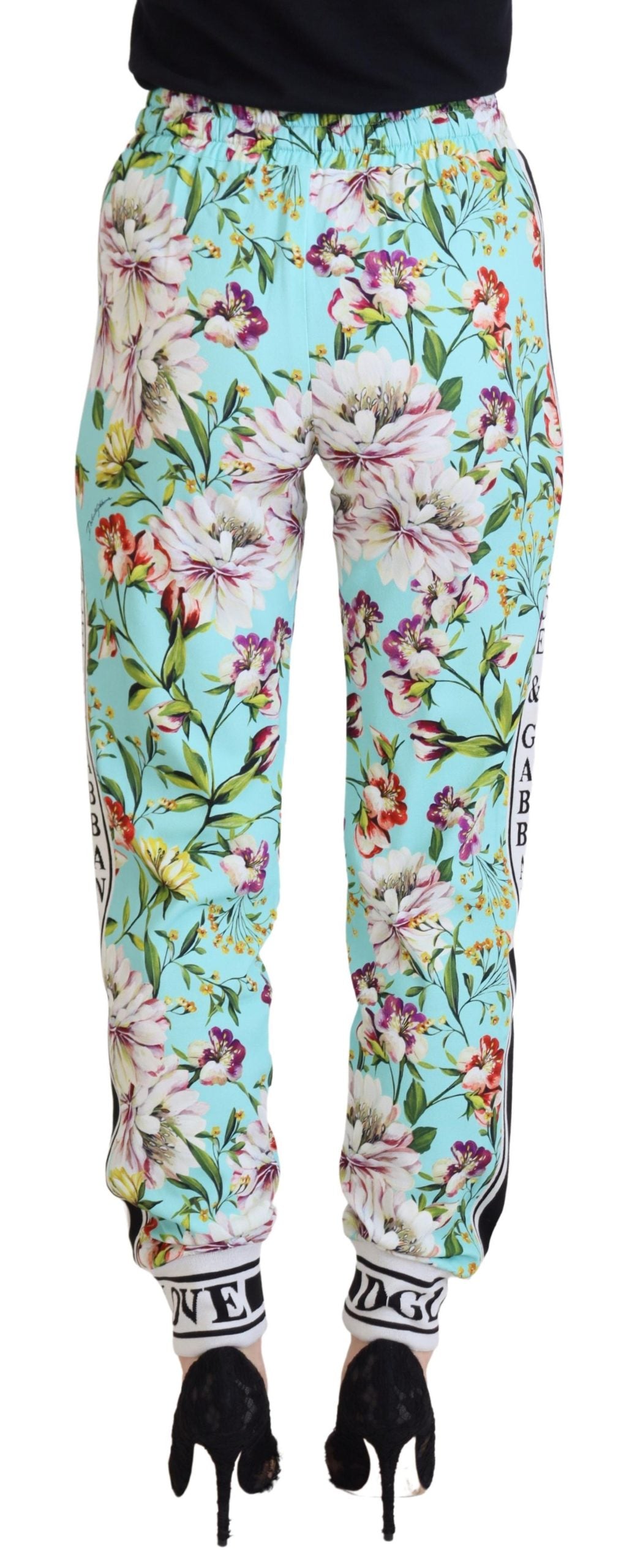 Mehrfarbige Jogginghose mit Blumenmuster von Dolce &amp; Gabbana