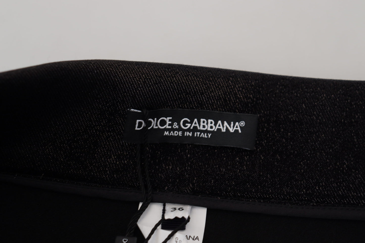 Dolce &amp; Gabbana Black Washed Cotton Skinny Denim Jeans