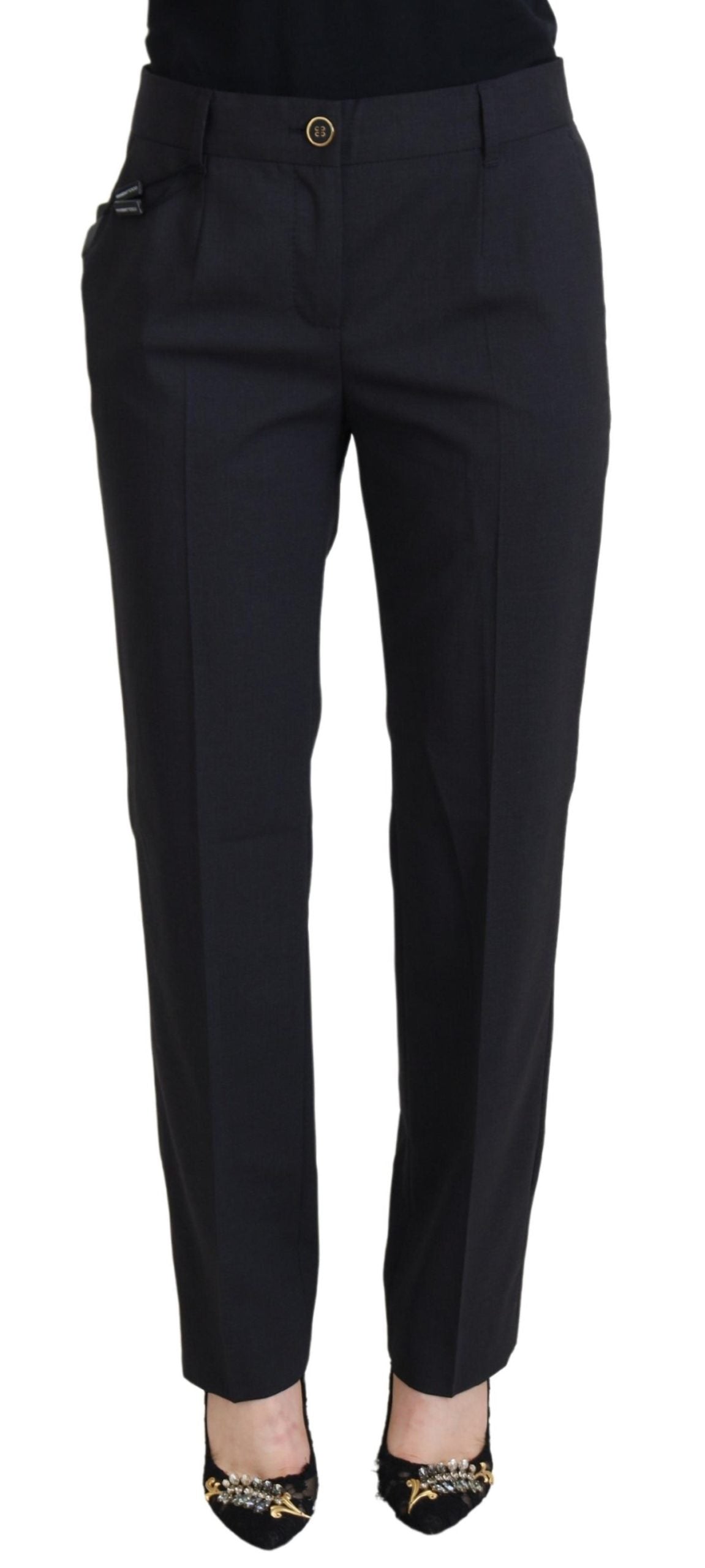 Dolce &amp; Gabbana Grey Women Formal Tapered Pants