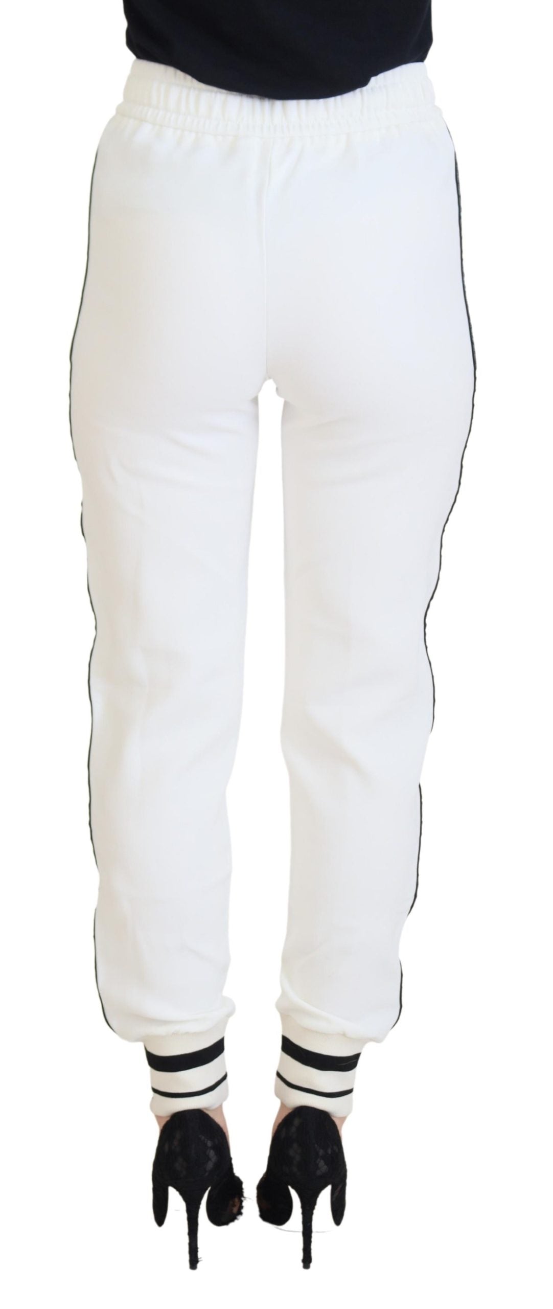 Dolce &amp; Gabbana White DG Logo Sweatpants Pants