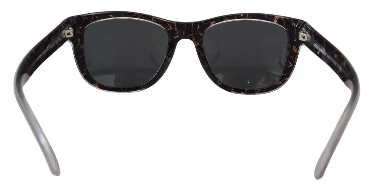 Dolce &amp; Gabbana Black Bird Square Vollrand-Acetat-Sonnenbrille DG4284