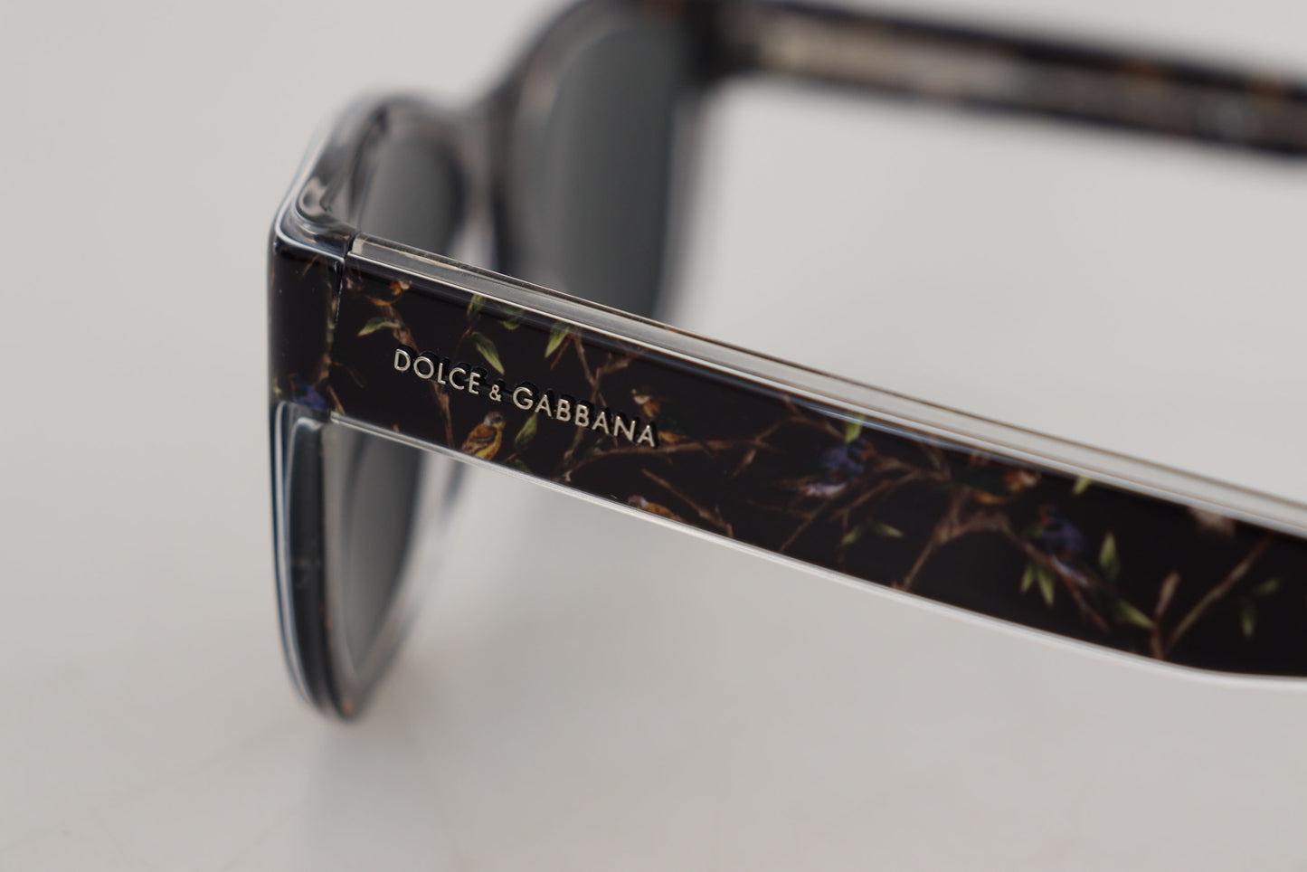 Dolce &amp; Gabbana Black Bird Square Vollrand-Acetat-Sonnenbrille DG4284