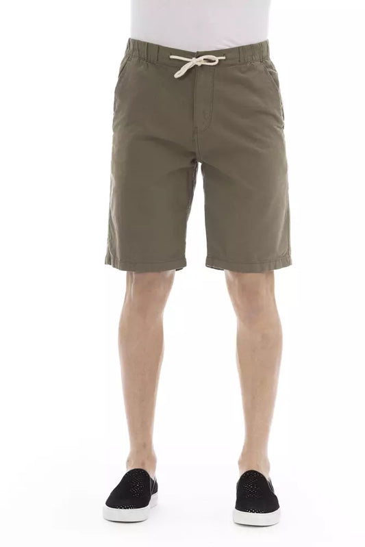 Baldinini Trend Army Bermuda Shorts na may Drawstring Closure