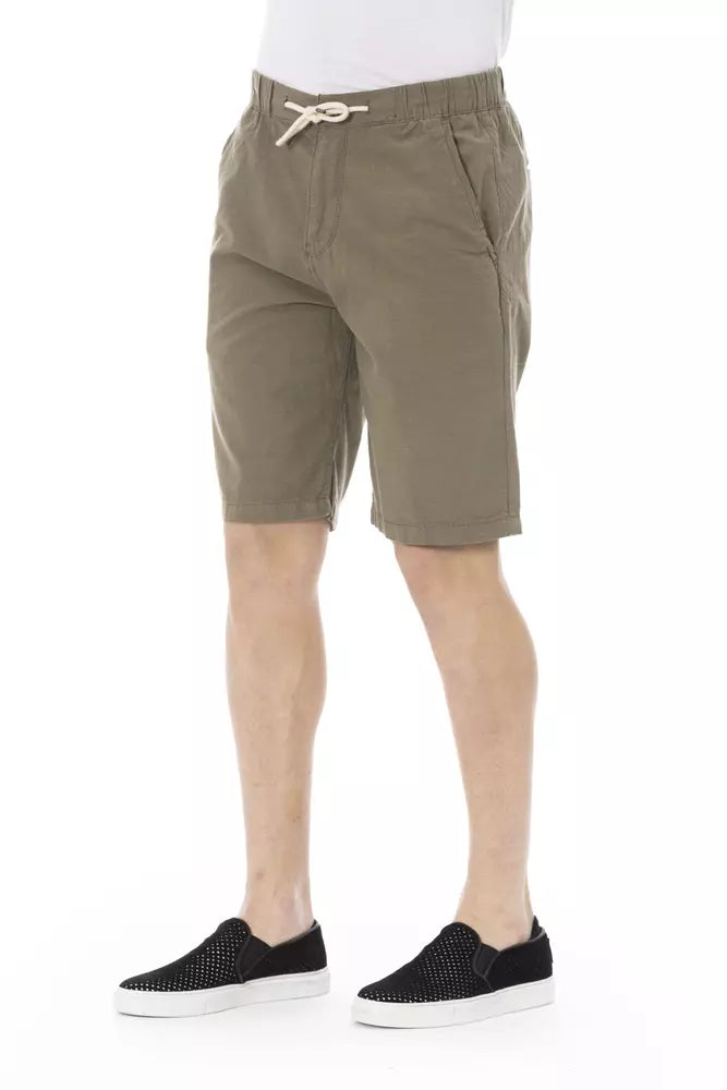 Baldinini Trend Army Bermuda Shorts na may Drawstring Closure