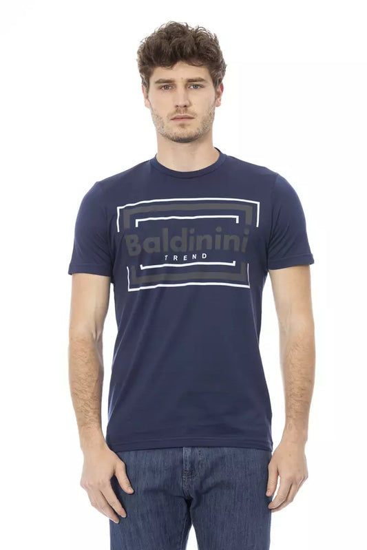 Baldinini Trend Blue Cotton Men T-Shirt