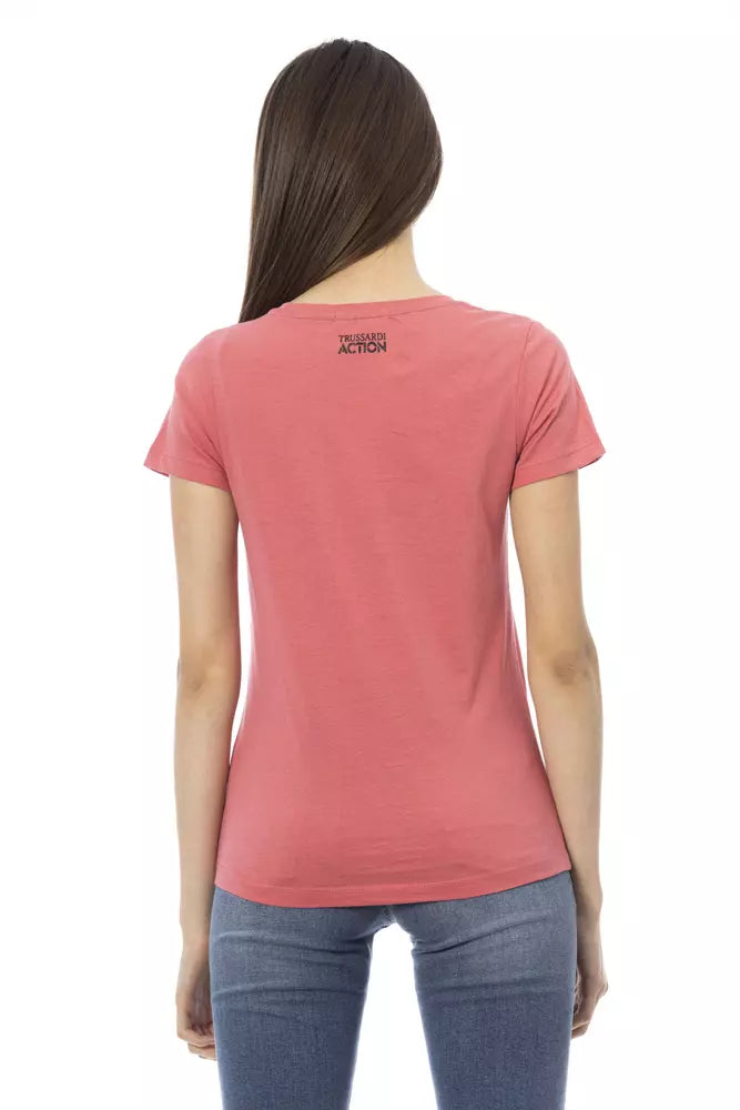 Trussardi Action Pink Cotton Women Top