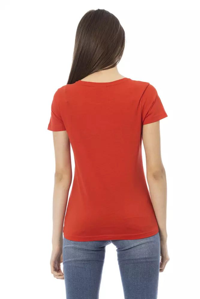 Trussardi Action Red Cotton Women Top