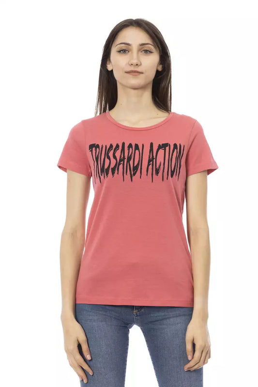 Trussardi Action Pink Cotton Women Top