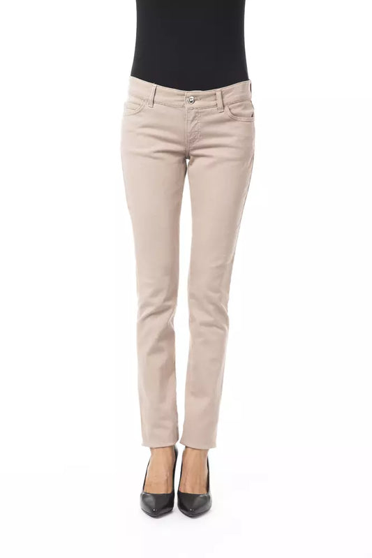 BYBLOS Beige Baumwolljeans und -hose